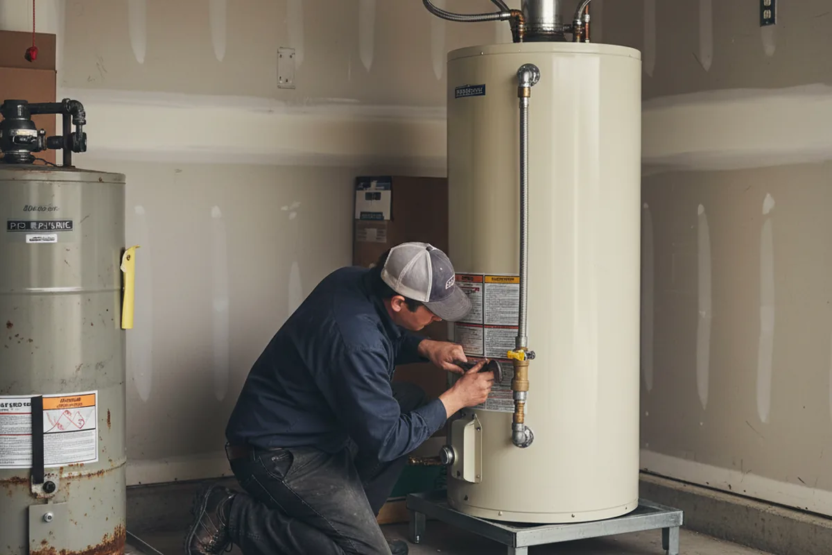 Water heater and shutoff valve replacement in Orangeburg
