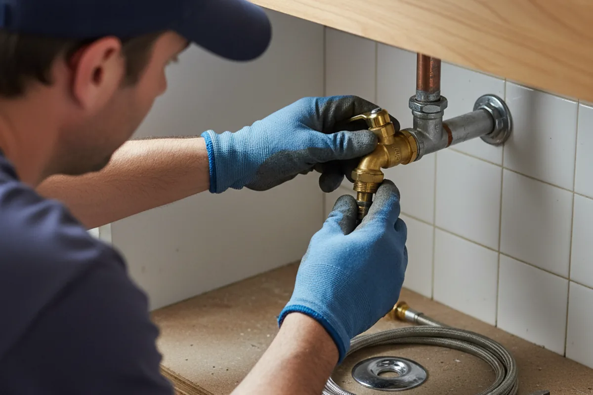 Shutoff valve and fitting work during Emergency Plumbing in Orangeburg